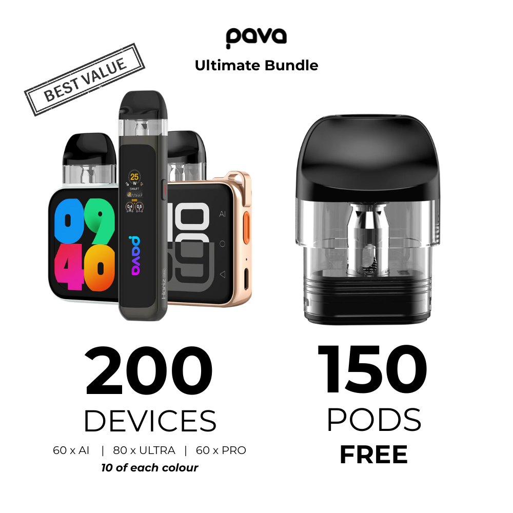 PAVA Horiz Ultimate Bundle (200 Devices +  150 Free Pods)