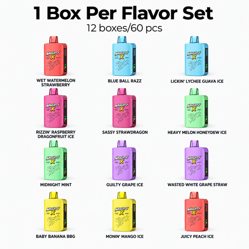 Naughty X Essential Bundle 5% OFF (1 Box Per Flavor Set)