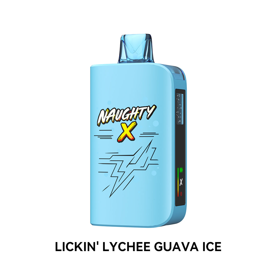 Naughty X Lickin’ Lychee Guava Ice