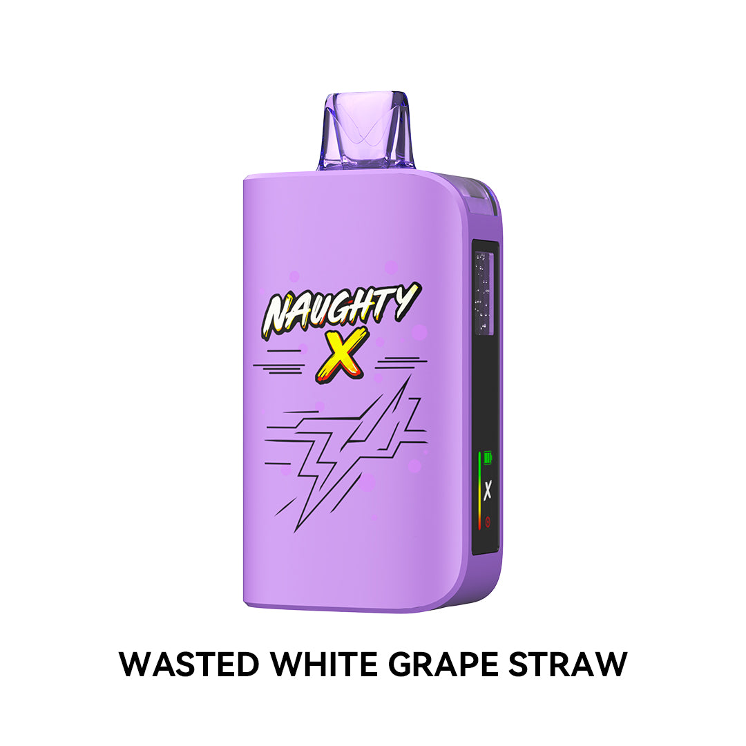 Naughty X Wasted White Grape Straw